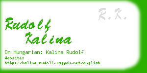 rudolf kalina business card